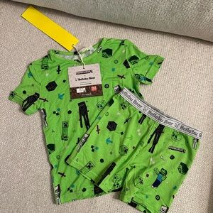 Minecraft Mob Squad Kids 2-Piece Short Sleeve & Shorts Pajama Set
